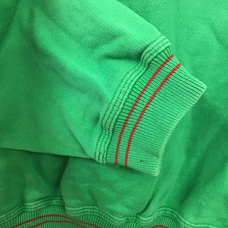 古着 USED トレーナー 長袖 長袖トレーナー スウェット クルーネック プルオーバー M 刺繍 緑 / グリーン / メンズ USED 古着 中古 10130317