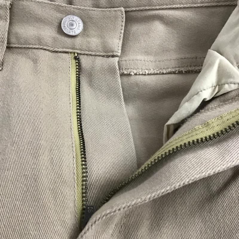 スライ SLY パンツ デニム、ジーンズ 030BSY31-3200 ハイウエストカラーワイドパンツ 0 無地 ベージュ / ベージュ / レディース USED 古着 中古 10137759