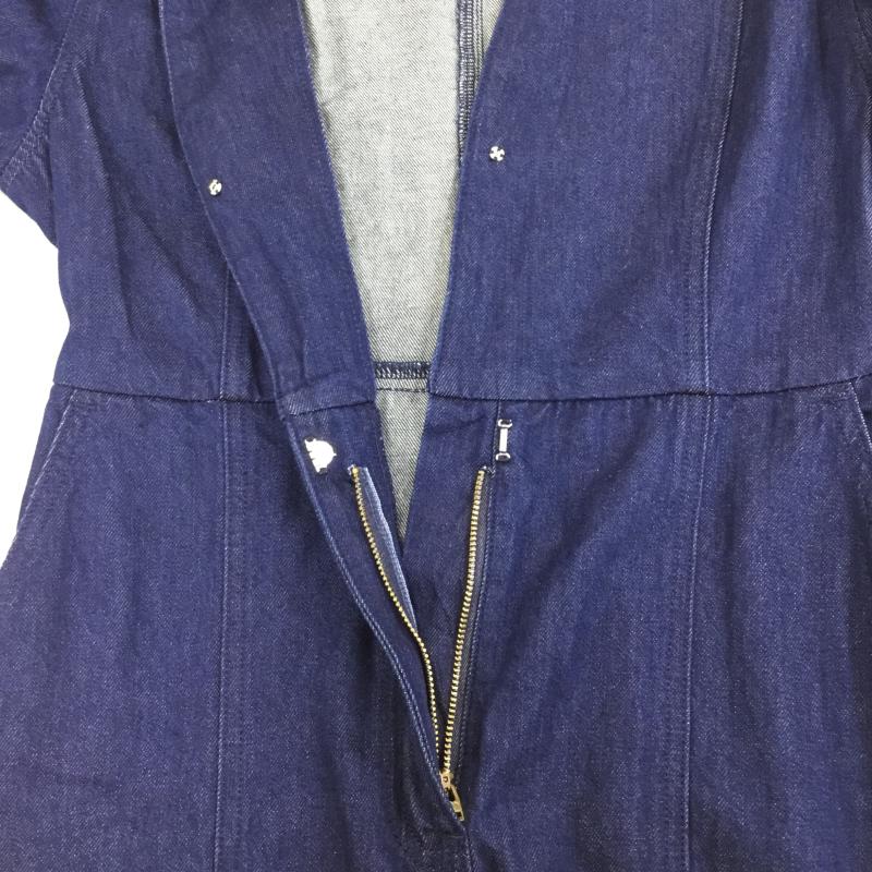 マウジー MOUSSY ワンピース ロングスカート 1 無地 青 / ブルー / レディース USED 古着 中古 10134144