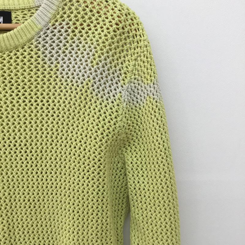 ステューシー STUSSY ニット、セーター 長袖 PIGMENT DYED LOOSE GAUGE SWEAT M グラデーション 黄 / イエロー / メンズ USED 古着 中古 10122740