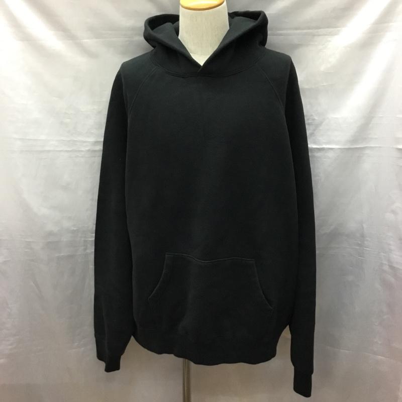 エッセンシャルズ ESSENTIALS パーカー 長袖 長袖パーカー フード付きパーカー プリントスウェット トレーナー XL 無地 黒 / ブラック /  メンズ USED 古着 中古 10120259