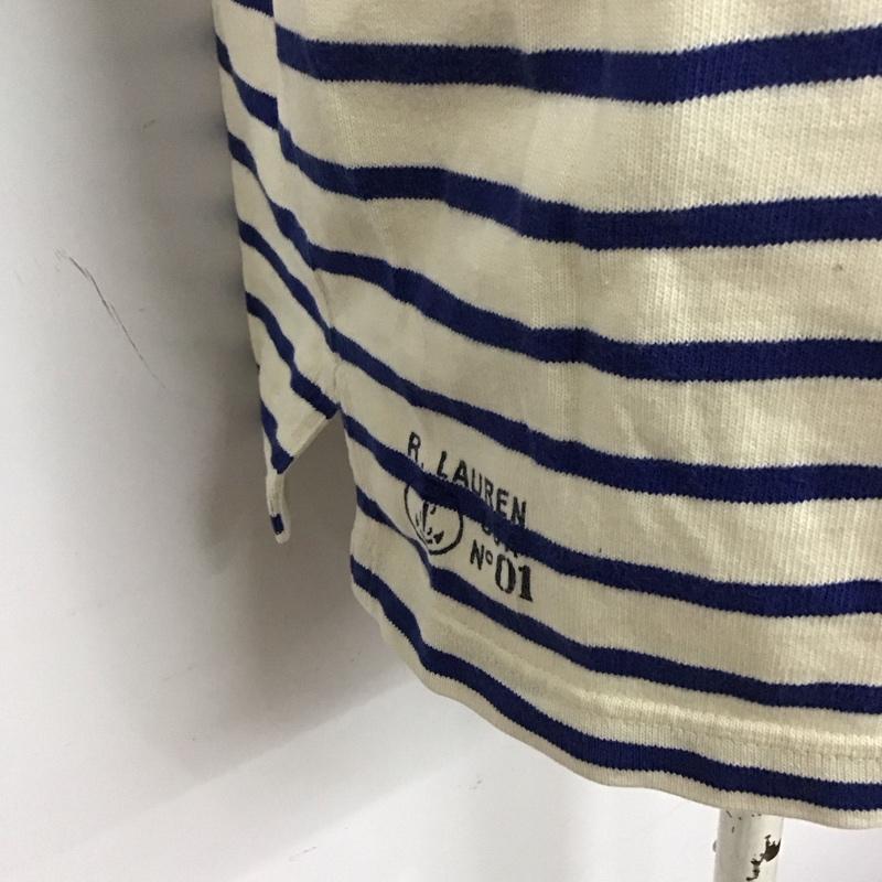 ラルフローレン RALPHLAUREN カットソー 長袖 ボーダー M ボーダー柄 マルチカラー / マルチカラー / レディース USED 古着 中古 10126683
