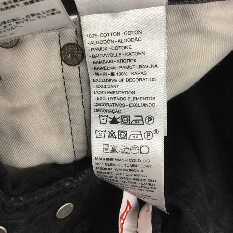 リーバイストラウスアンドコー Levi Strauss & co. パンツ デニム、ジーンズ デニムパンツ ワイドパンツ カジュアルパンツ 32インチ 無地 黒 / ブラック / メンズ USED 古着 中古 10132920