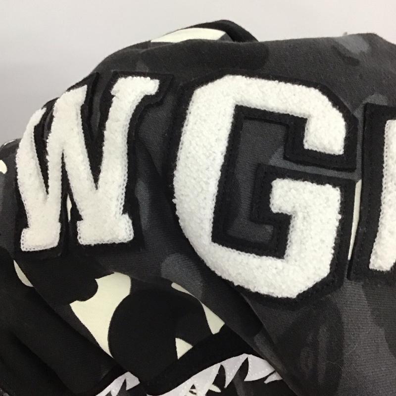 アベイシングエイプ A BATHING APE パーカー 長袖 長袖パーカー フード付きパーカー プリントスウェット トレーナー ジップアップパーカー プリント 黒 / ブラック / メンズ USED 古着 中古 10107431