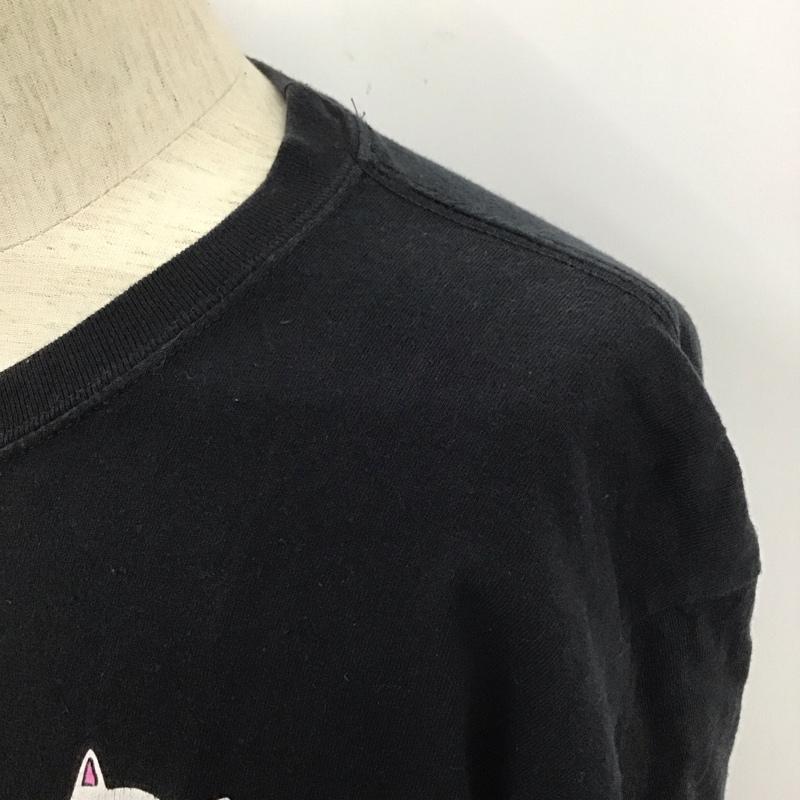 リップンディップ RIPNDIP カットソー 長袖 長袖カットソー クルーネックカットソー ロングスリーブカットソー プリントTシャツ L プリント 黒 / ブラック /  メンズ USED 古着 中古 10109760
