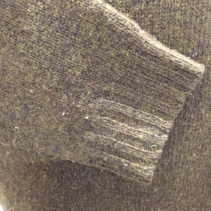 ジェネラルサプライ GENERALSUPPLY ニット、セーター 長袖 長袖ニットカットソー ニット セーター クルーネックニット L 無地 茶 / ブラウン / メンズ USED 古着 中古 10108713