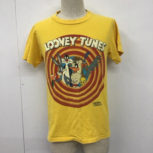 古着 USED Tシャツ 半袖 半袖カットソー プリントTシャツ クルーネックカットソー ロゴ、文字 黄 / イエロー /  メンズ USED 古着 中古 10110949