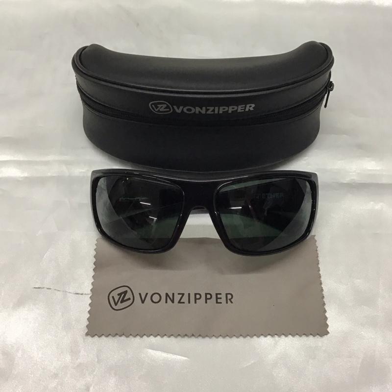 ボンジッパー VONZIPPER めがね・サングラス サングラス ETHER SUPLEX スポーツサングラス ロゴ、文字 黒 / ブラック / メンズ USED 古着 中古 10115453