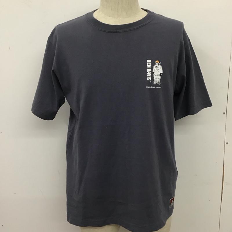 ベンデイビス BEN DAVIS Tシャツ 半袖 C-1580008 StandGorillaS/STee カットソー トップス プリントTシャツ L ロゴ、文字 青 / ブルー / メンズ USED 古着 中古 10110739