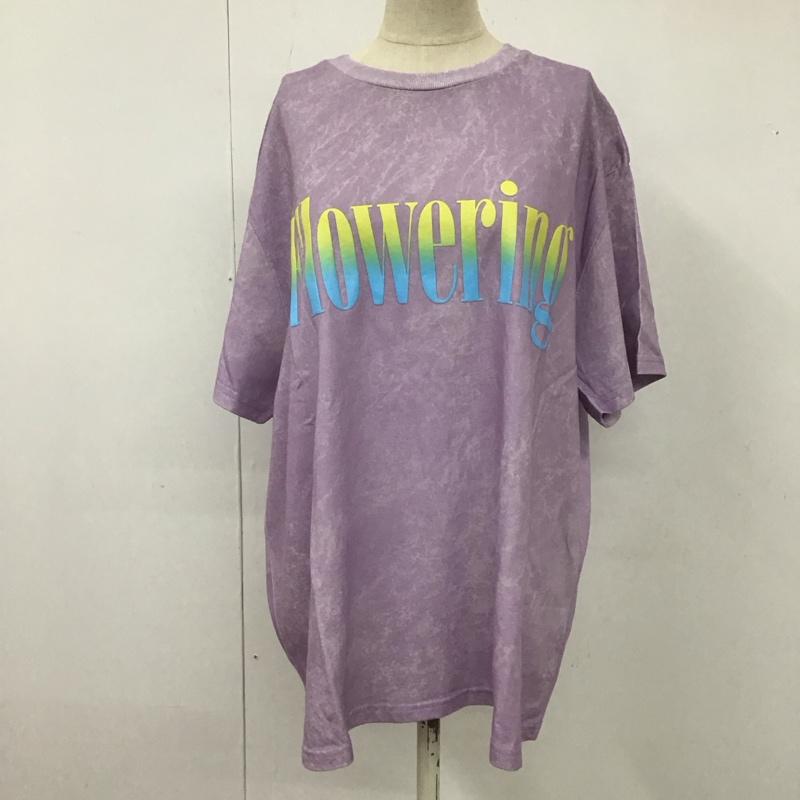 マウジー MOUSSY Tシャツ 半袖 010ESQ90-0590 FLOWERING Tシャツ FREE プリント 紫 / パープル / レディース USED 古着 中古 10112131