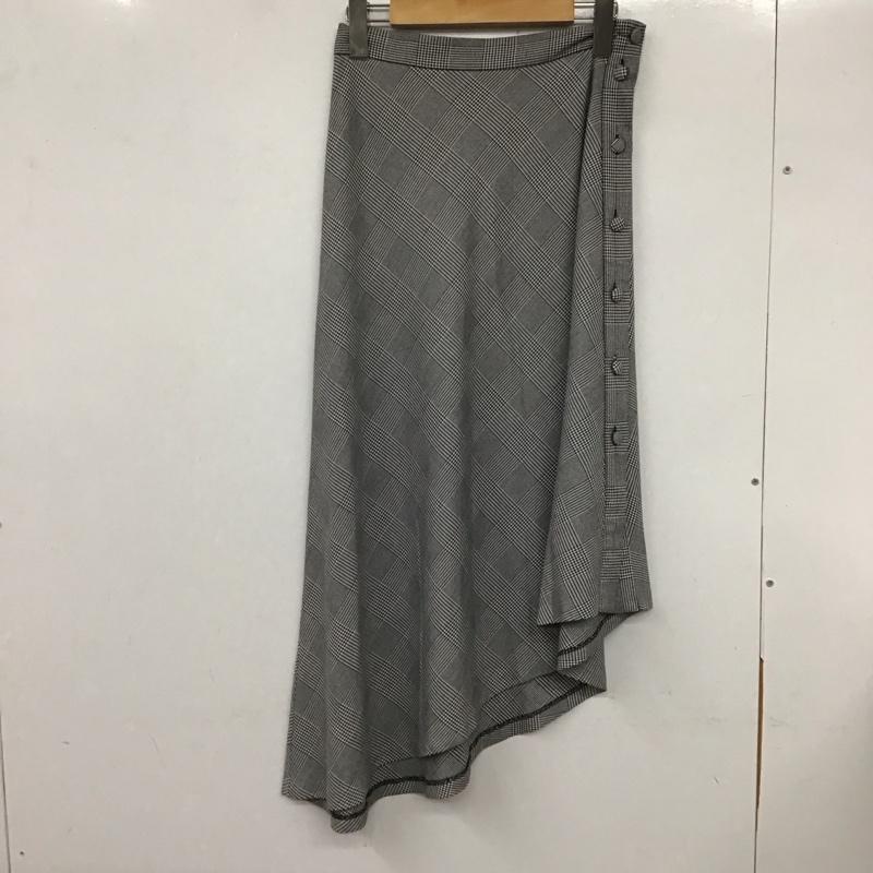 ザラウーマン ZARA WOMAN スカート ロングスカート XS チェック 灰 / グレー /  レディース USED 古着 中古 10132750