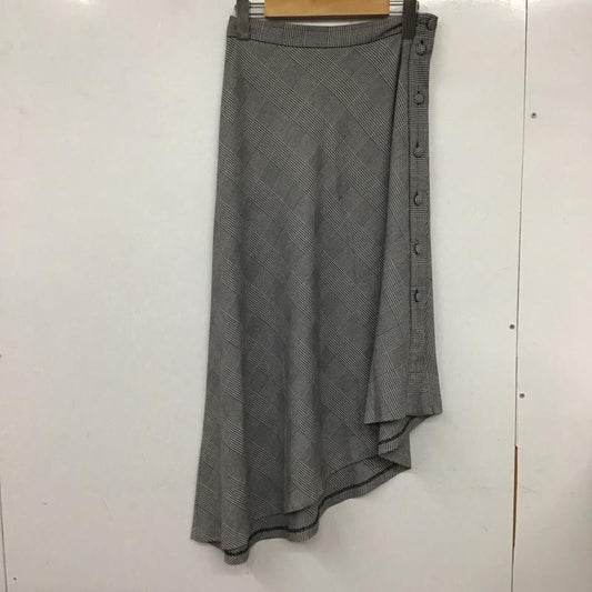ザラウーマン ZARA WOMAN スカート ロングスカート XS チェック 灰 / グレー /  レディース USED 古着 中古 10132750