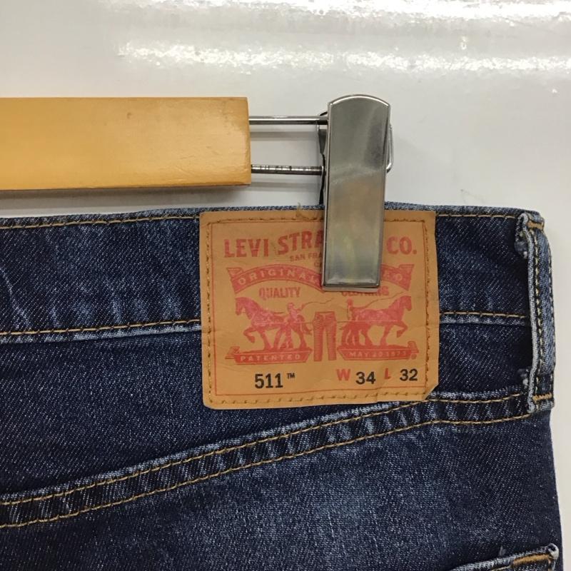 リーバイストラウスアンドコー Levi Strauss & co. パンツ デニム、ジーンズ デニムパンツ ワイドパンツ カジュアルパンツ Gパン 34インチ 無地 インディゴ / インディゴ / メンズ USED 古着 中古 10136198