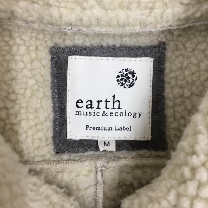 アースミュージックアンドエコロジー earth music&ecology ジャケット、上着 ジャンパー、ブルゾン 10184I20004 フェイクムートンボアブルゾン M 無地 灰 / グレー / レディース USED 古着 中古 10107469