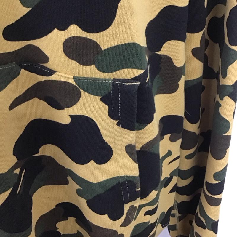 アベイシングエイプ A BATHING APE パーカー 長袖 長袖パーカー フード付きパーカー プリントスウェット トレーナー ジップカラー プルオーバー カモフラージュ柄・迷彩 マルチカラー / マルチカラー / メンズ USED 古着 中古 10107433