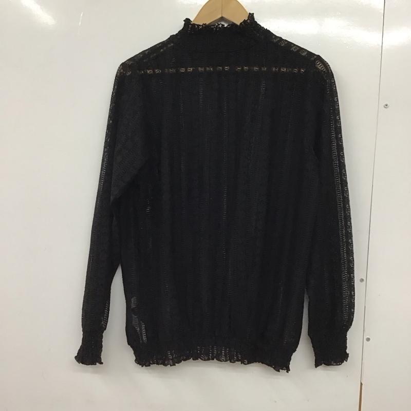 ローリーズファーム LOWRYS FARM カットソー 長袖 L 無地 黒 / ブラック / レディース USED 古着 中古 10130190