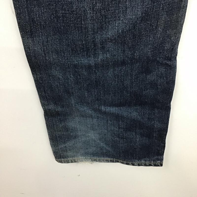 トミー TOMMY パンツ デニム、ジーンズ 214-711532-050 ストレートパンツ L 無地 青 / ブルー /  メンズ USED 古着 中古 10122163