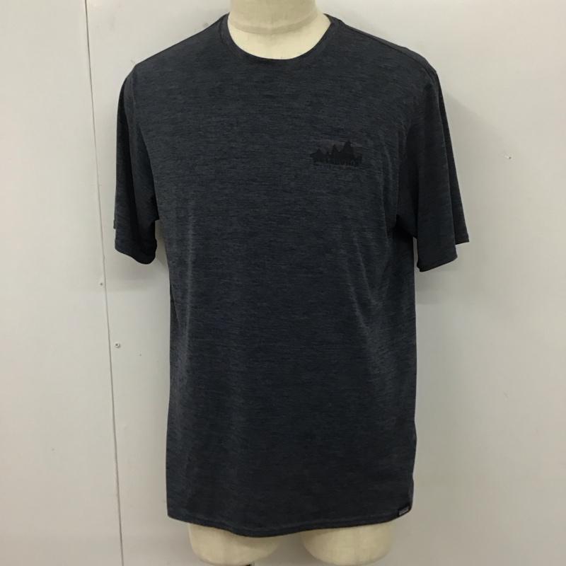 パタゴニア patagonia Tシャツ 半袖 45235sp23 半袖カットソー プリントTシャツ クルーネックカットソー M ロゴ、文字 紺 / ネイビー /  メンズ USED 古着 中古 10112826