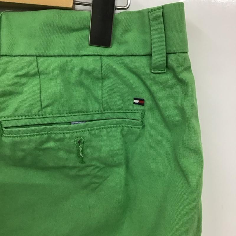 トミーヒルフィガー TOMMY HILFIGER パンツ チノパン チノパン カジュアルパンツ ワイドパンツ ストレートパンツ 32インチ 無地 緑 / グリーン /  メンズ USED 古着 中古 10124037
