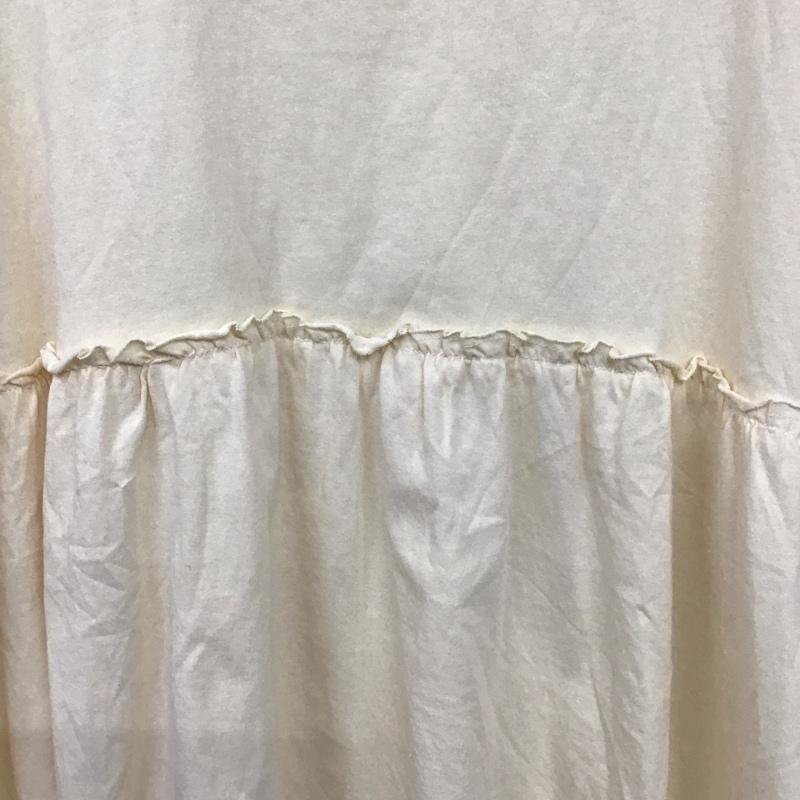 サマンサモスモス Samansa Mos2 カットソー 半袖 2200425 ブラウスみたいなフリルカットTシャツ FREE 無地 黄 / イエロー / レディース USED 古着 中古 10131104