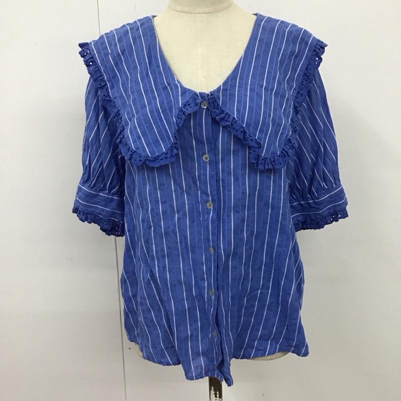 ザラ ZARA シャツ、ブラウス 半袖 半袖シャツ カラーシャツ 半袖カットソー ストライプシャツ 前開きシャツ XS ストライプ マルチカラー / マルチカラー / レディース USED 古着 中古 10115242
