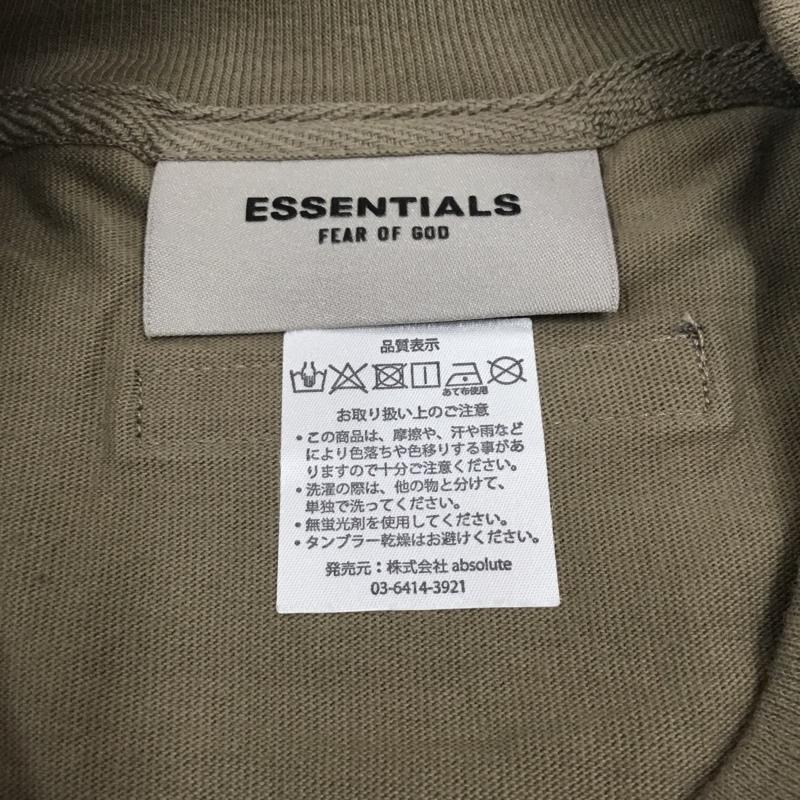 エッセンシャルズ ESSENTIALS カットソー 長袖 69139605 長袖カットソー クルーネックカットソー ロングスリーブカットソー プリントTシャツ L 無地 ベージュ / ベージュ /  メンズ USED 古着 中古 10109331