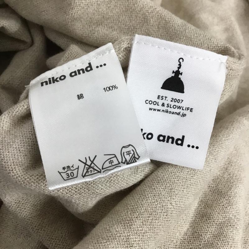 ニコアンド niko and... カーディガン 半袖 無地 ベージュ / ベージュ / レディース USED 古着 中古 10106117