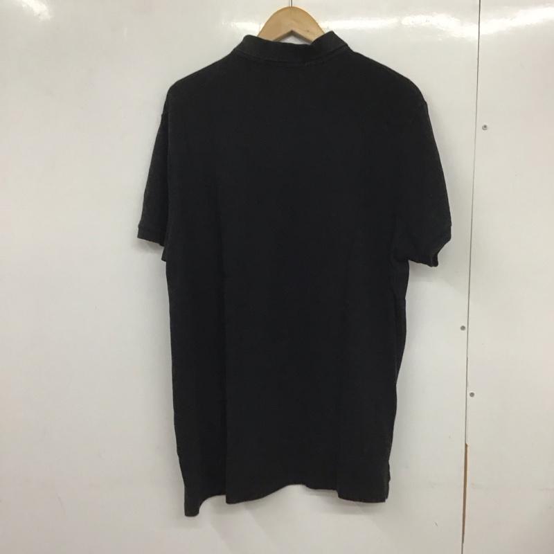 ポロラルフローレン POLO RALPH LAUREN ポロシャツ 半袖 半袖ポロシャツ 半袖カットソー カラーシャツ XL ロゴ、文字 黒 / ブラック / メンズ USED 古着 中古 10132577