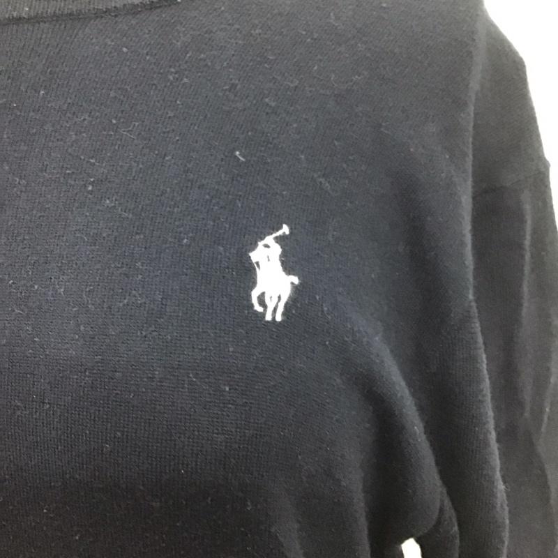 ポロラルフローレン POLO RALPH LAUREN ニット、セーター 長袖 Vネック S 無地 紺 / ネイビー /  レディース USED 古着 中古 10110251