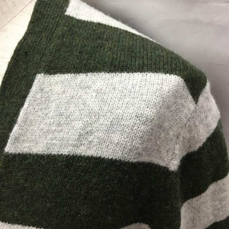 ブルックスブラザーズ BROOKS BROTHERS カーディガン 長袖 長袖ニットカーディガン リブニットカーディガン 前ボタン S ボーダー柄 マルチカラー / マルチカラー / メンズ USED 古着 中古 10113301