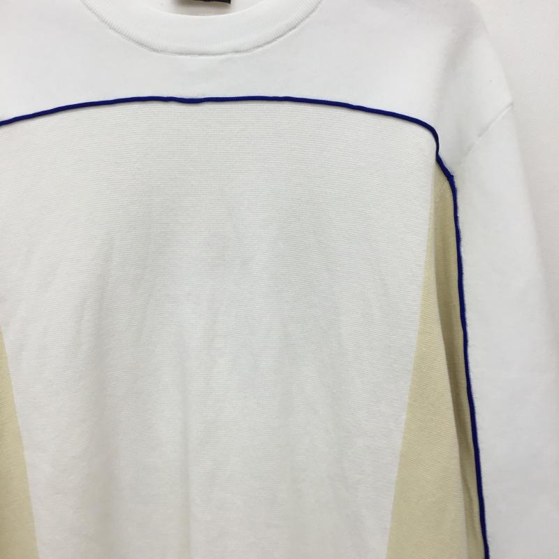 ディーゼル DIESEL ニット、セーター 半袖 L 白 / ホワイト / X 黄 / イエロー / X 青 / ブルー / メンズ USED 古着 中古 10133595