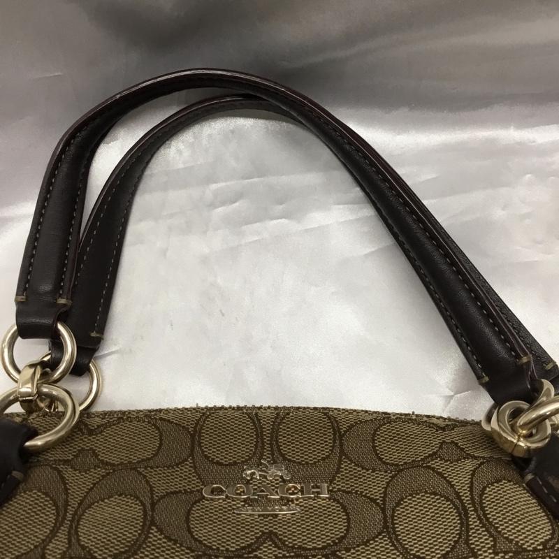 コーチ COACH ハンドバッグ ハンドバッグ F36625 シグネチャー 2WAY 総柄 ベージュ / ベージュ / X 茶 / ブラウン / レディース USED 古着 中古 10119659