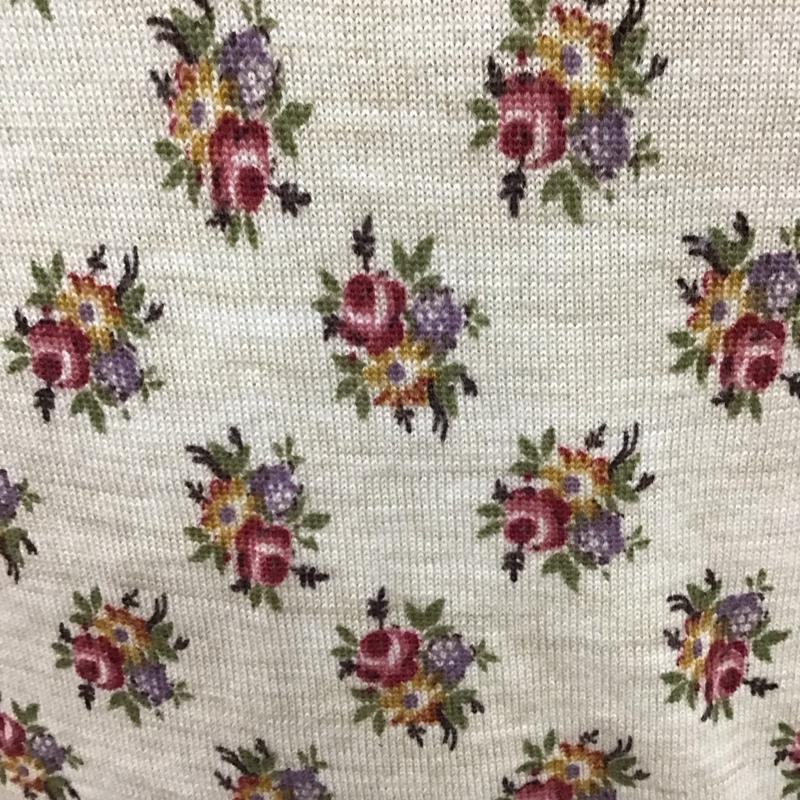 ローラ アシュレイ LAURA ASHLEY カットソー 半袖 半袖カットソー ニットTシャツ クルーネックカットソー 総柄 S 総柄 マルチカラー / マルチカラー / レディース USED 古着 中古 10122410
