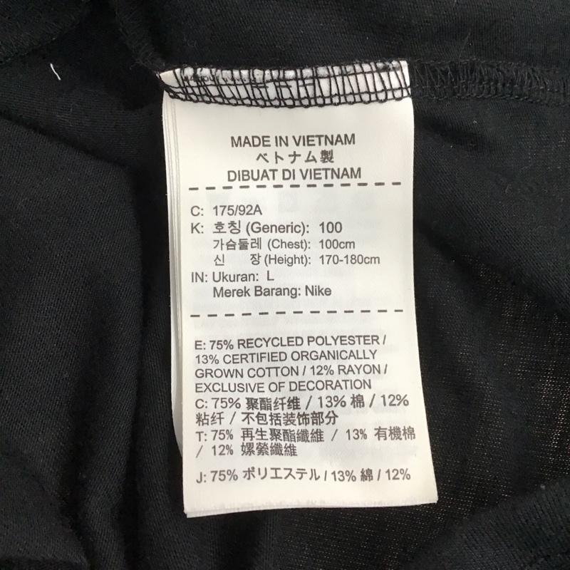 ナイキ NIKE Tシャツ 半袖 AH6498-010 DRI-FIT BLEND JDQ SWOOSH TEE L プリント X ロゴ、文字 黒 / ブラック / メンズ USED 古着 中古 10108001