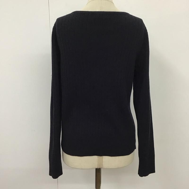 マッキントッシュフィロソフィー MACKINTOSH PHILOSOPH ニット、セーター 長袖 長袖ニットカットソー ニット セーター クルーネックニット 38 無地 紺 / ネイビー / レディース USED 古着 中古 10120404