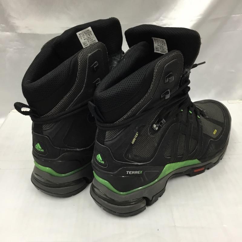 アディダス adidas アウトドアシューズ アウトドアシューズ U41601 TERREX TREK GTX トレッキングシューズ 28cm 28.0cm ロゴ、文字 黒 / ブラック / X 薄緑 / ライトグリーン / メンズ USED 古着 中古 10105880