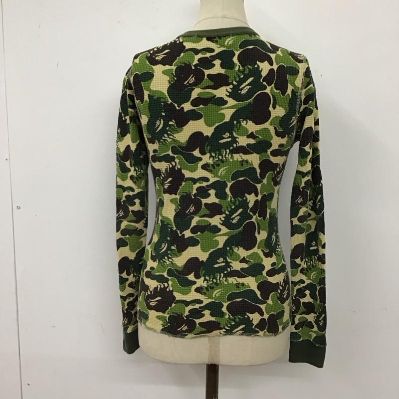 アベイシングエイプ A BATHING APE カットソー 長袖 長袖カットソー クルーネックカットソー ロングスリーブカットソー プリントTシャツ XXS プリント マルチカラー / マルチカラー / レディース USED 古着 中古 10117496