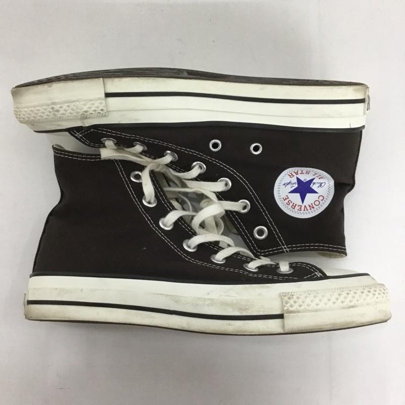 コンバース CONVERSE スニーカー スニーカー OKHR ALL STAR J HI 日本製 5 1/2 ロゴ、文字 ダークブラウン / ダークブラウン / レディース USED 古着 中古 10126575