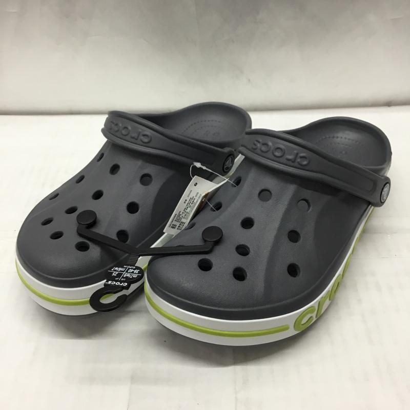 クロックス crocs サンダル サンダル 205089-0A3 Bayaband Clog バヤバンド クロッグ 25cm 25.0cm ロゴ、文字 灰 / グレー / X 白 / ホワイト / X 薄緑 / ライトグリーン / メンズ USED 古着 中古 10111538