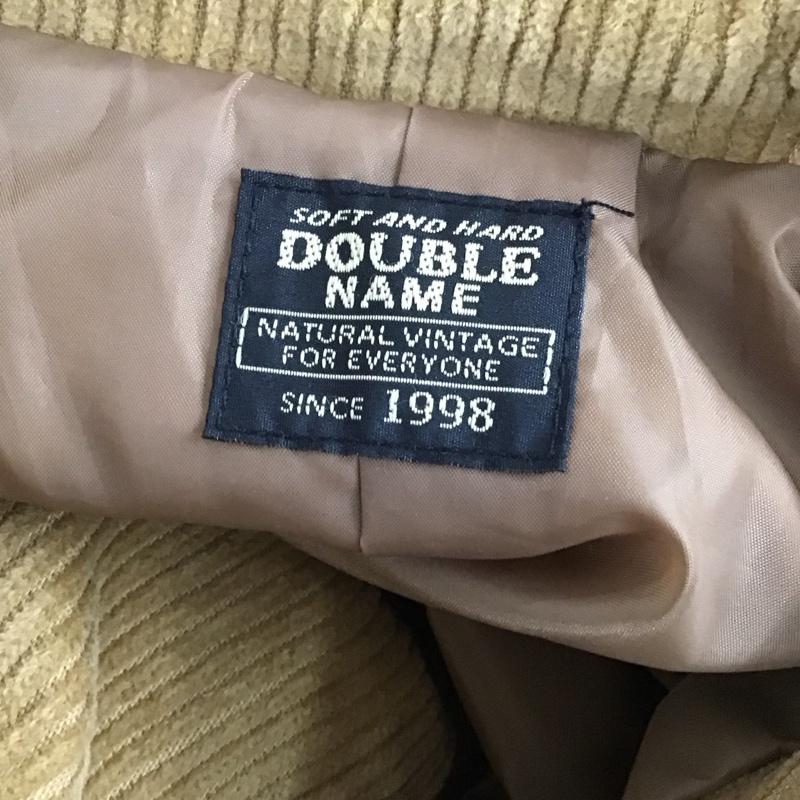 ダブルネーム DOUBLE NAME コート コート一般 288-721940 コーデュロイステンカラーコート FREE 無地 茶 / ブラウン / レディース USED 古着 中古 10121708