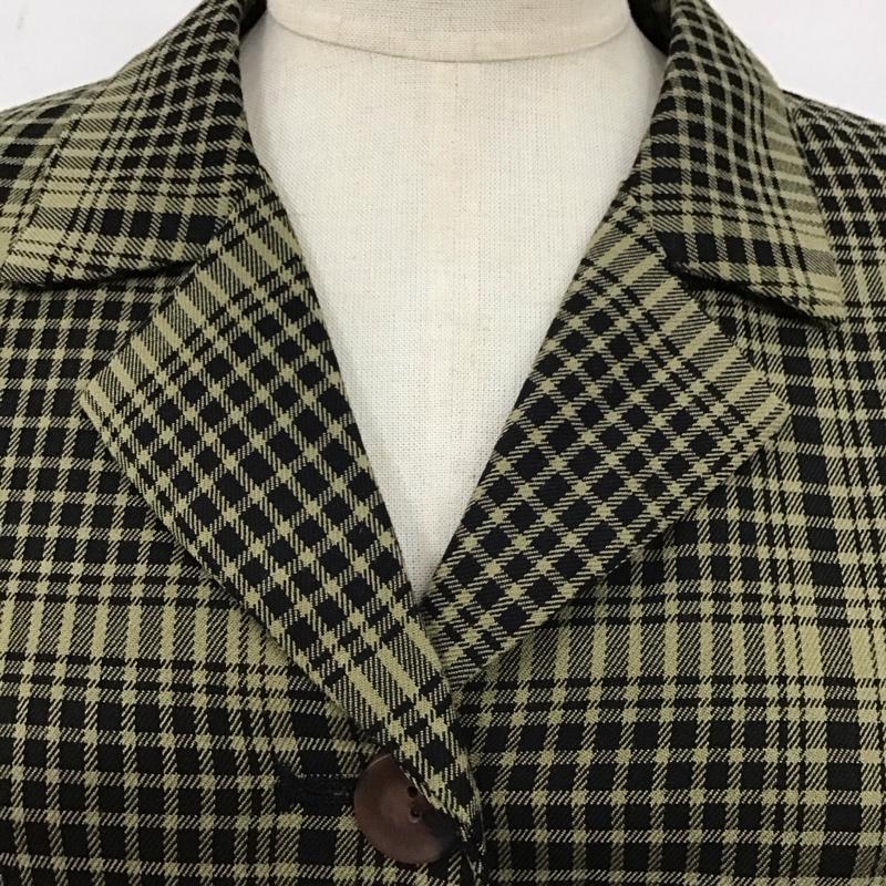 スライ SLY ワンピース ミニスカート 030DAM33-2550 CHECK WRAP SH OP 長袖 シャツワンピース 2 チェック 黒 / ブラック / X カーキ / カーキ / レディース USED 古着 中古 10117360