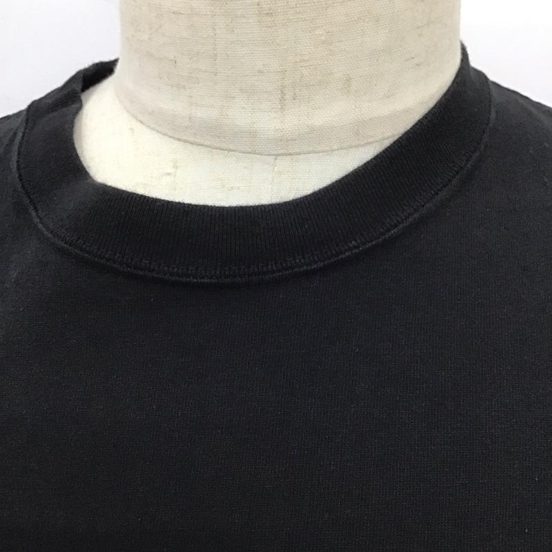 ラッツ RATS Tシャツ 半袖 半袖カットソー プリントTシャツ クルーネックカットソー L ロゴ、文字 黒 / ブラック /  メンズ USED 古着 中古 10113151