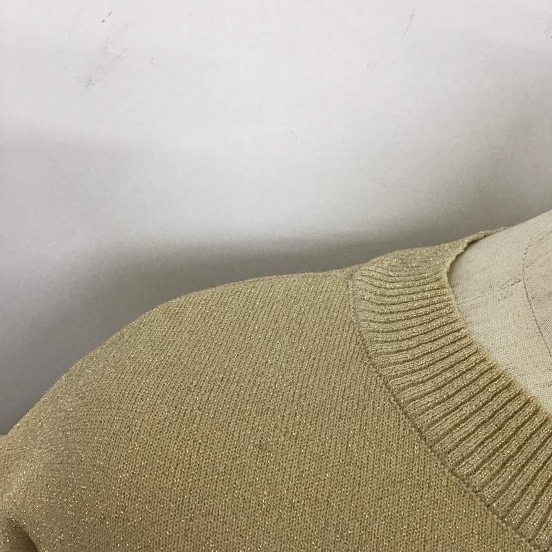 アルシーヴ archives ニット、セーター 長袖 長袖ニットカットソー クルーネック セーター M ベージュ / ベージュ / レディース USED 古着 中古 10125961