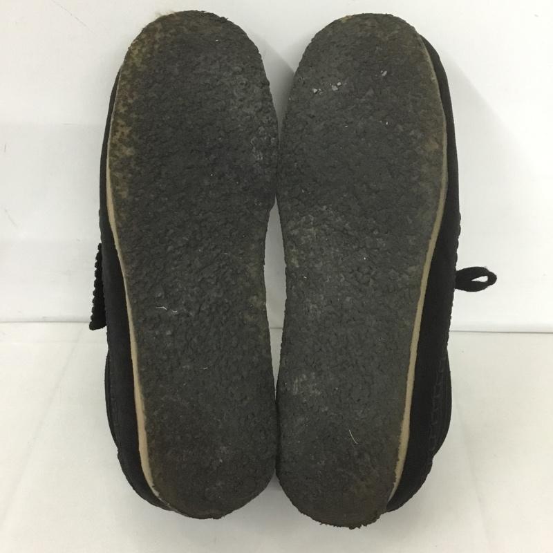 クラークス Clarks カジュアルシューズ カジュアルシューズ 21621 weaver UK8 箱有 スウェード US:9 無地 黒 / ブラック / メンズ USED 古着 中古 10127766