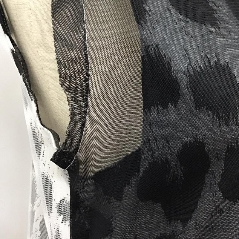 ディーゼル DIESEL トップス トップス ノースリーブ チュール XS ヒョウ柄・レオパード柄 黒 / ブラック / X 白 / ホワイト / レディース USED 古着 中古 10114467