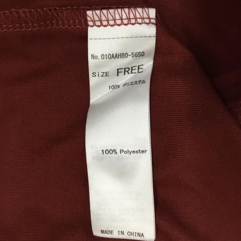 マウジー MOUSSY トップス トップス 010AAH80-5650 フロントツイストトップ ノースリーブ FREE 無地 ボルドー / ボルドー / レディース USED 古着 中古 10118164