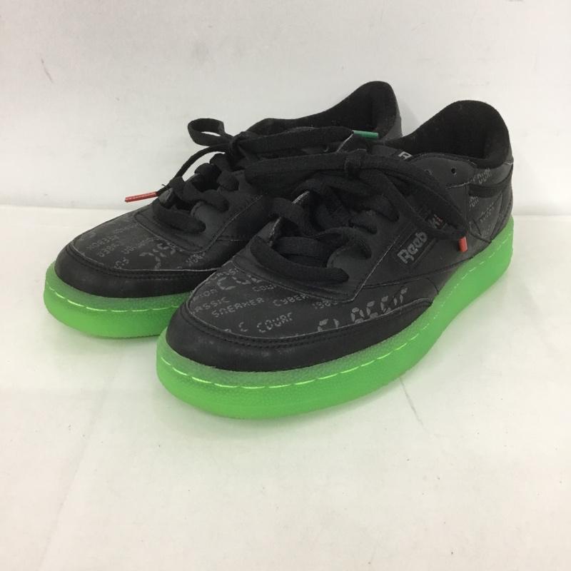 リーボック Reebok スニーカー スニーカー DV6476 CLUB C 85 CW サイバーウォーズ 23.5cm 23.5cm ロゴ、文字 黒 / ブラック / レディース USED 古着 中古 10124607