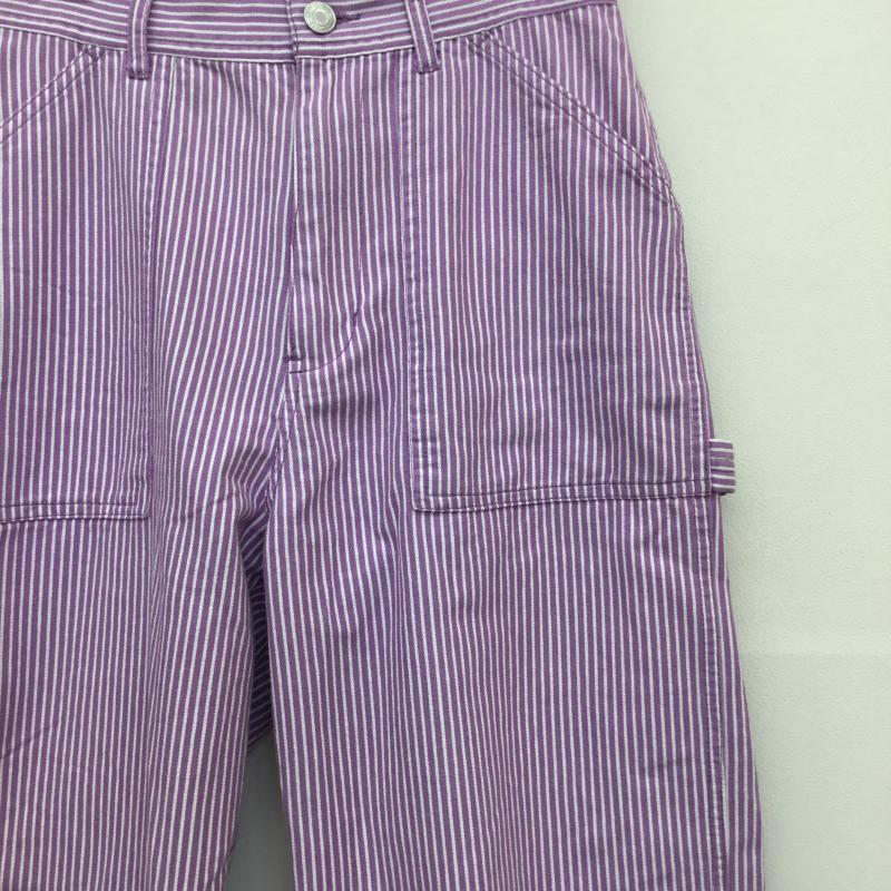 フリークスストア FREAK S STORE パンツ ワークパンツ、ペインターパンツ M ストライプ 白 / ホワイト / X 紫 / パープル / レディース USED 古着 中古 10129341