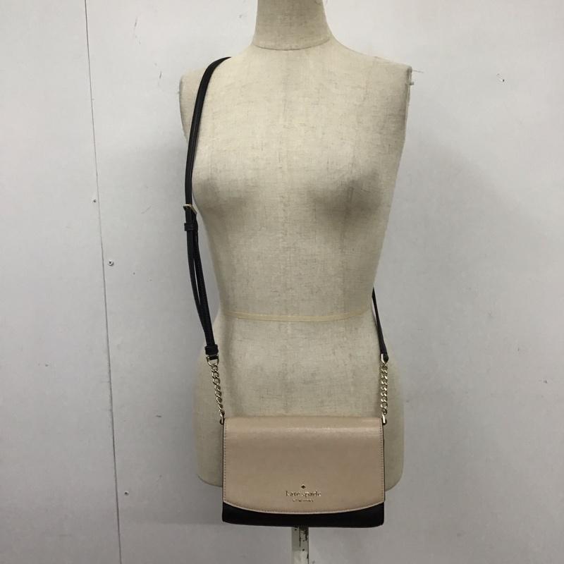 ケイトスペード Kate Spade ショルダーバッグ ショルダーバッグ バイカラー ロゴ、文字 黒 / ブラック / X ベージュ / ベージュ / レディース USED 古着 中古 10123181