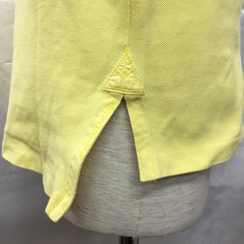 ポロバイラルフローレン Polo by RALPH LAUREN ポロシャツ 半袖 半袖ポロシャツ カラーシャツ 半袖カットソー M ロゴ、文字 黄 / イエロー / メンズ USED 古着 中古 10108546